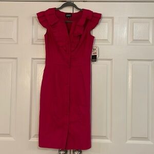 NWT Adrianna Papell Dress Sleeveless Ruffle Dress  Size 4